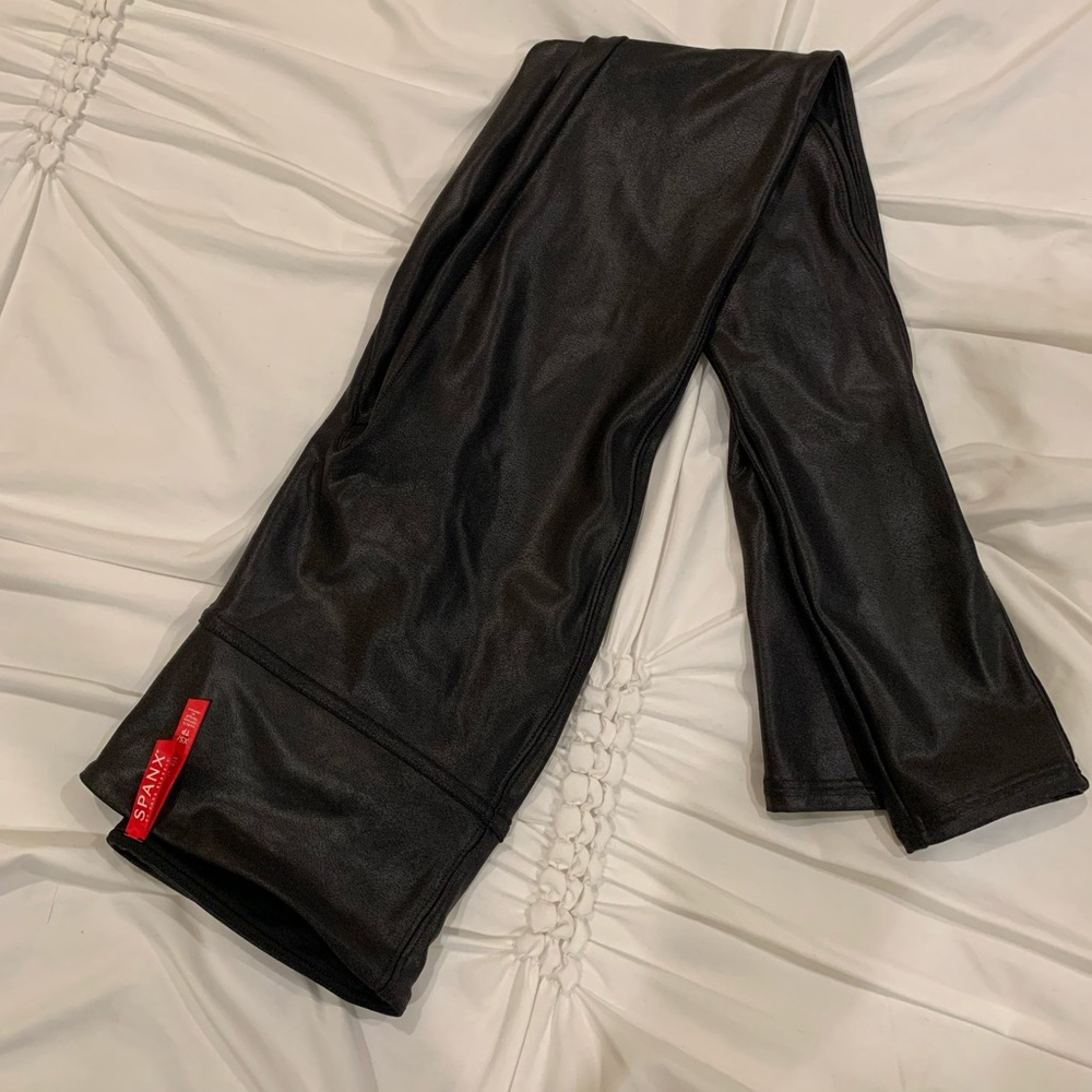Spanx Faux Leather Leggings XS